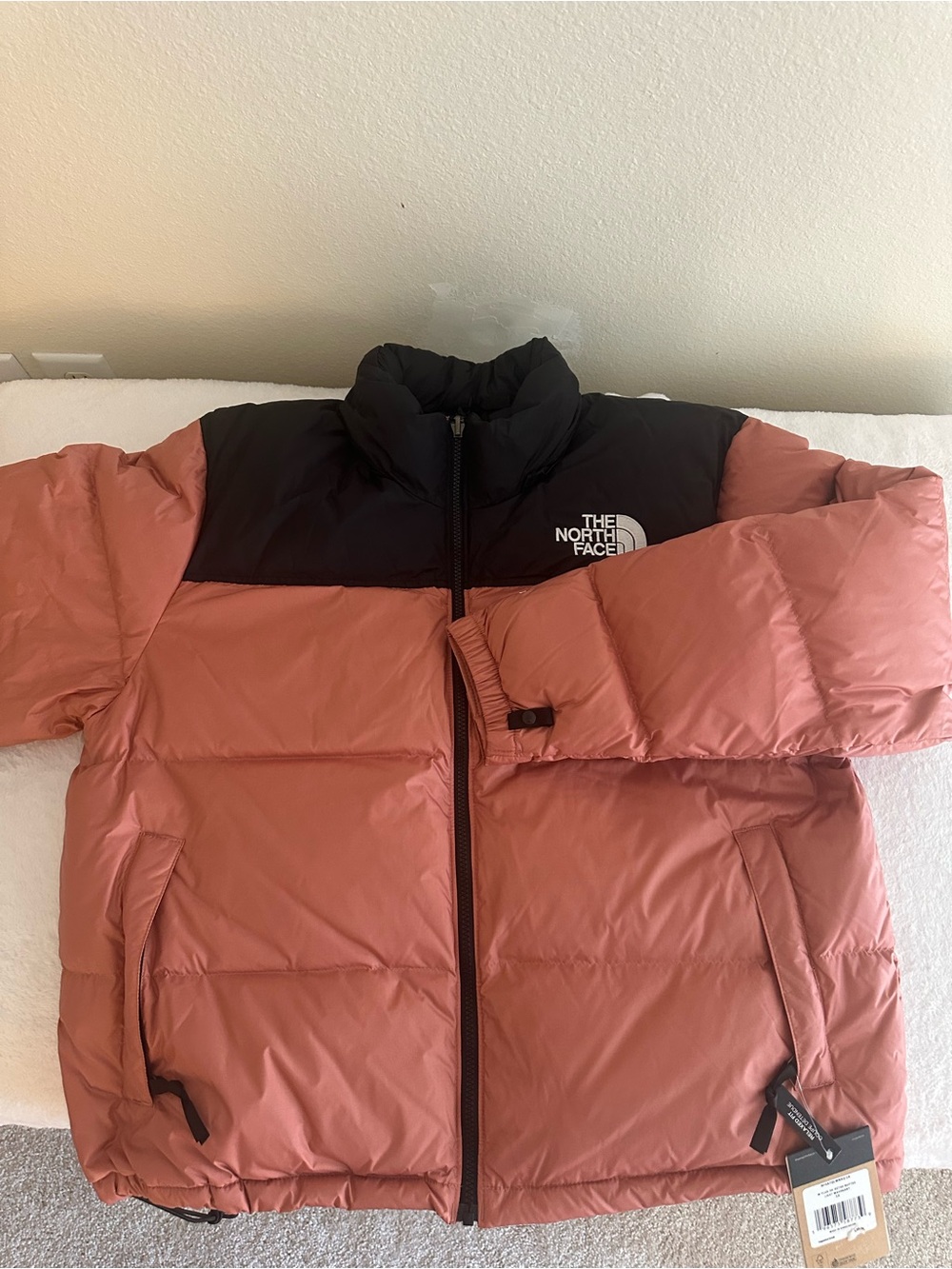 The North Face Puffer Jacket - Dusty Rose & Black Yoke